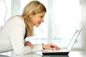 woman on laptop